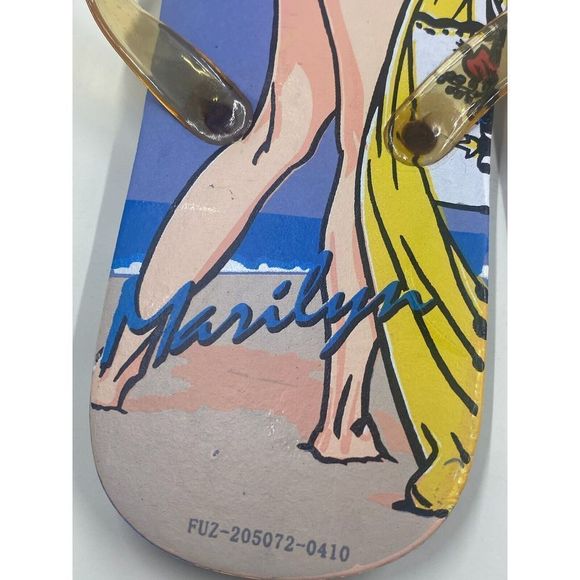 new colorful Marilyn Monroe flip flops your choice size 5/6 - Picture 3 of 9